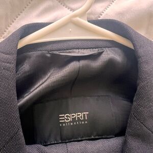 Esprit Blue Sport Coat with Structured Collar